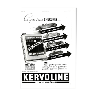 Vintage poster 30s Kervoline