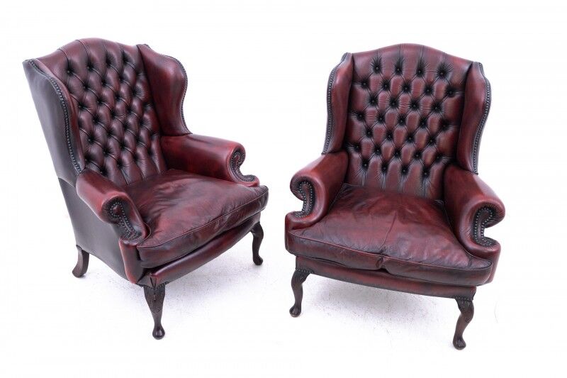 Unique Chesterfield set, Western Europe, mid-20th century.