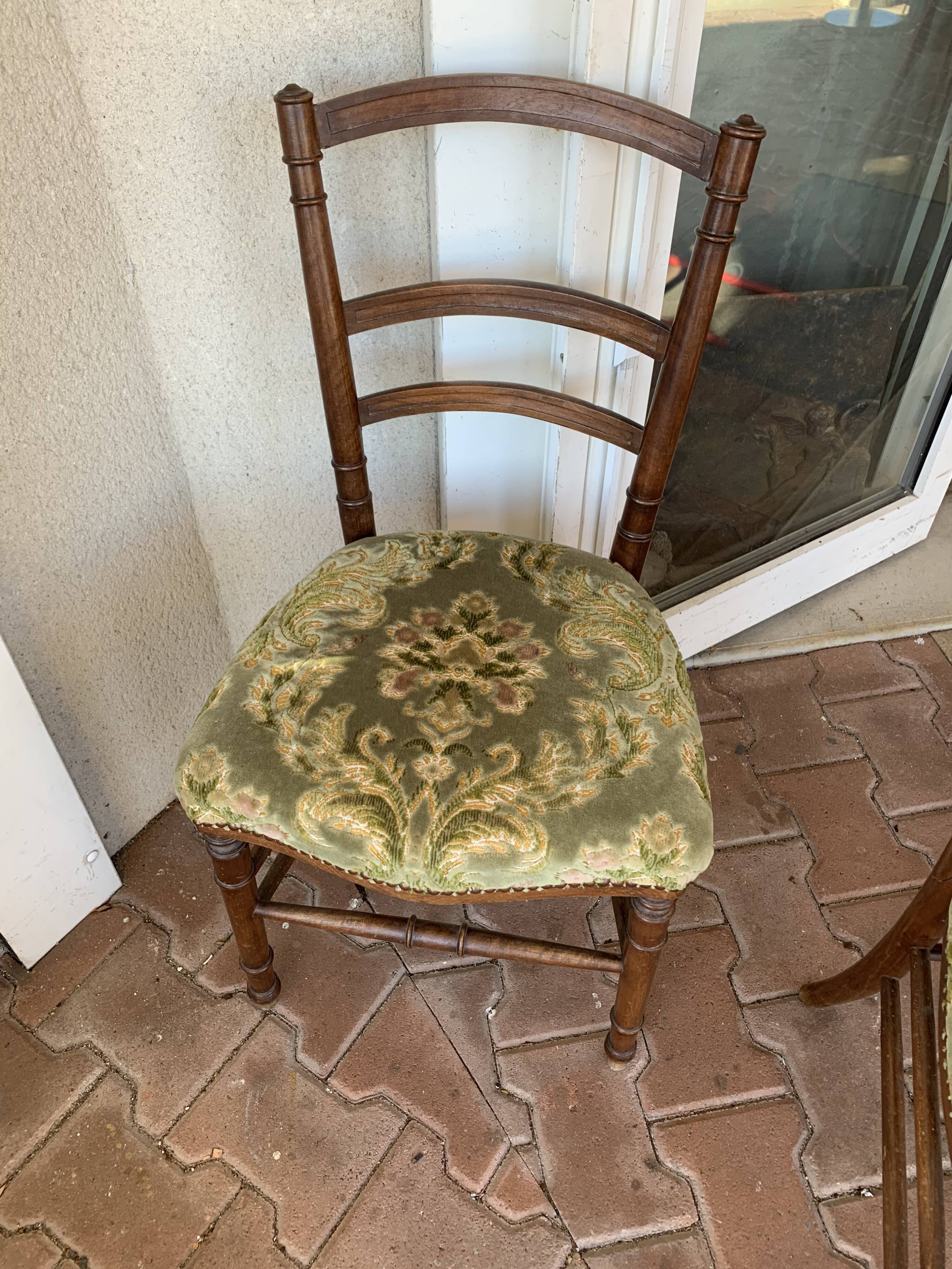 Paire de chaises de chambre