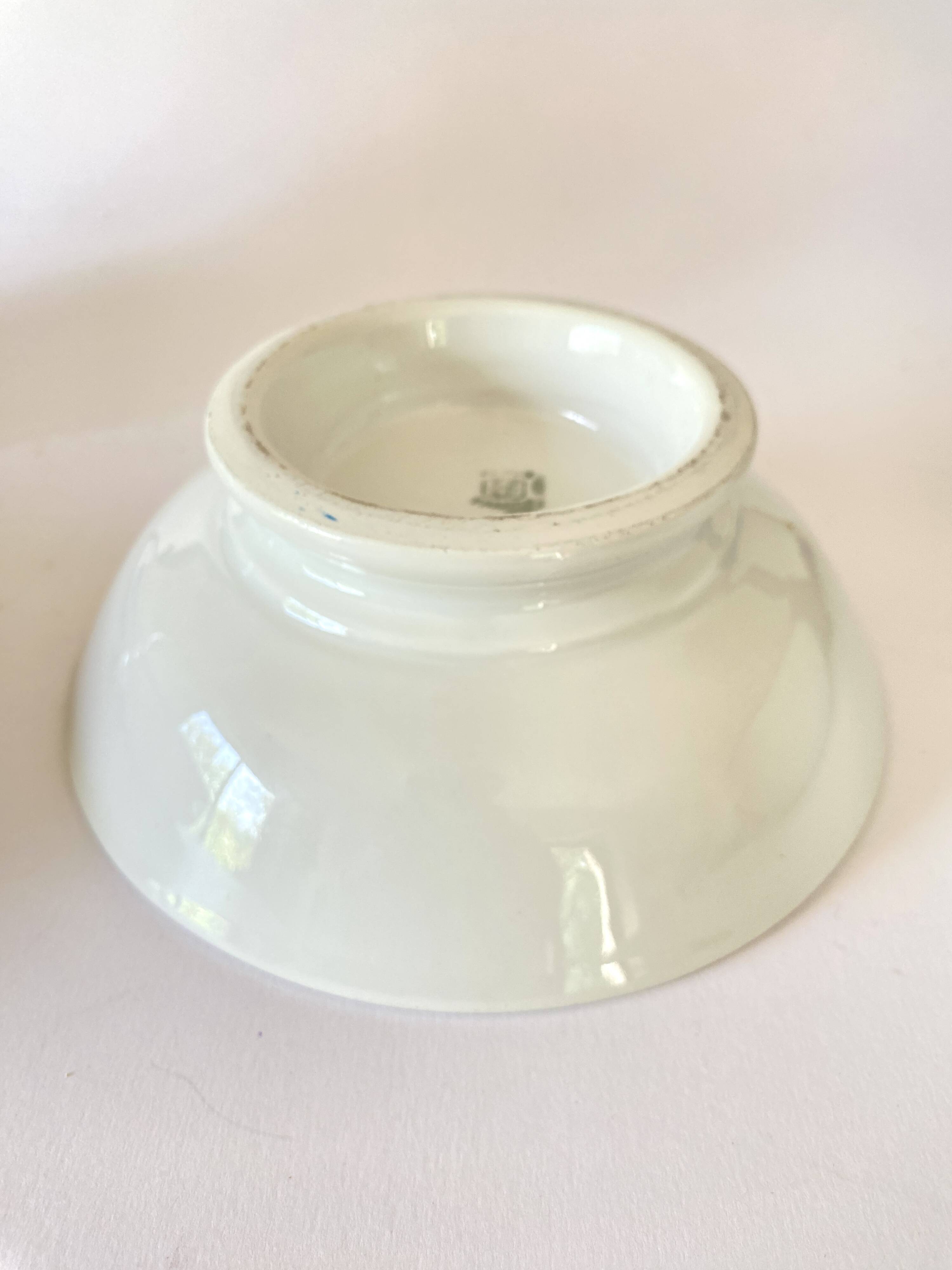 Gustavian style dish, stamped earthenware