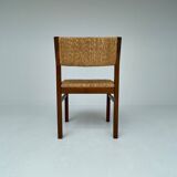 Martin Visser set of six "SE82" wenge and rush dining chairs