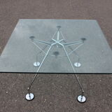 1970s Norman Foster Nomos glass table for Tecno Italy