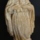 Religious statuette Holy Virgin Sacred Heart in plaster nineteenth century