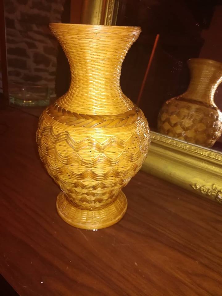 Rattan vase