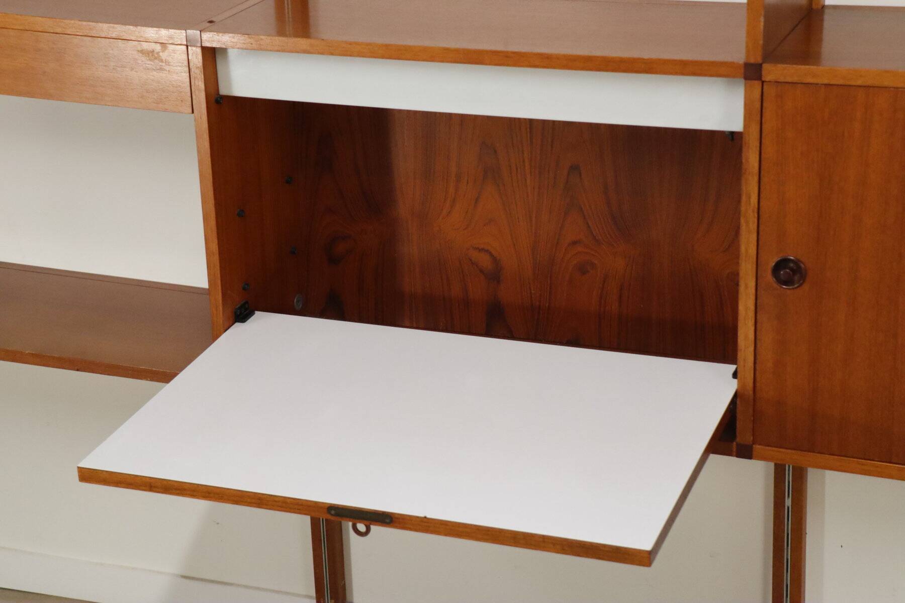 Modular wall bookcase, Minvielle edition by ARP – 1960