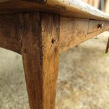 Large solid oak farmhouse table with two drawers 260 cm x 100 cm