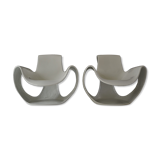 Pair of Albatros armchairs by Danielle Quarante for Airborne