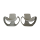 Pair of Albatros armchairs by Danielle Quarante for Airborne
