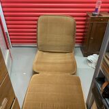 Ancienne chauffeuse en velours