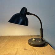 Lampe de table industrielle noire de Siemens, années 1930