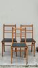 Série de 3 chaises vintage piètements compas -1950s