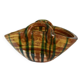 Ceramic trash basket