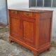 Old Parisian buffet in rustic oak 2 drawers 2 doors vintage country storage unit