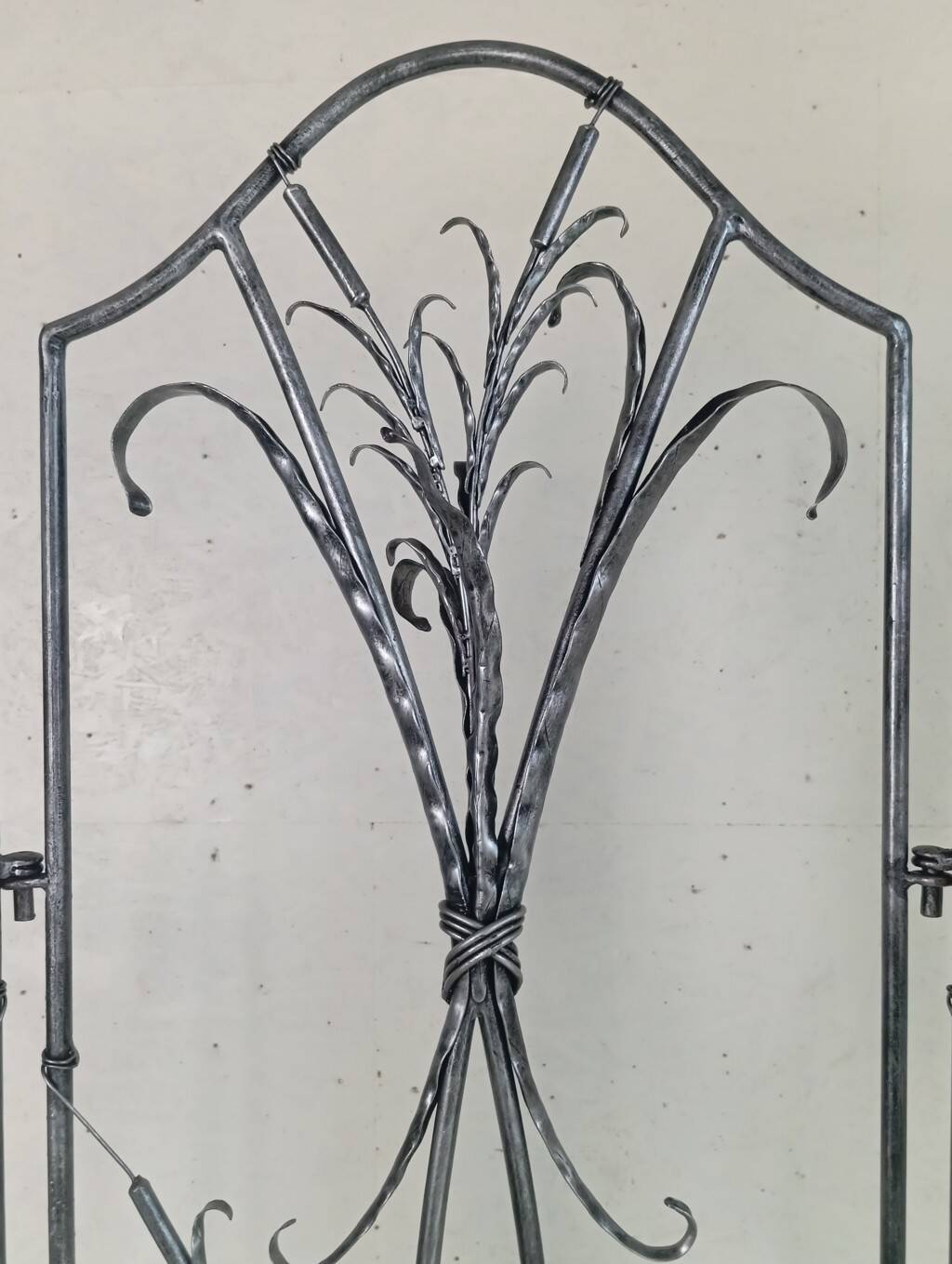 Artistic wrought iron screen