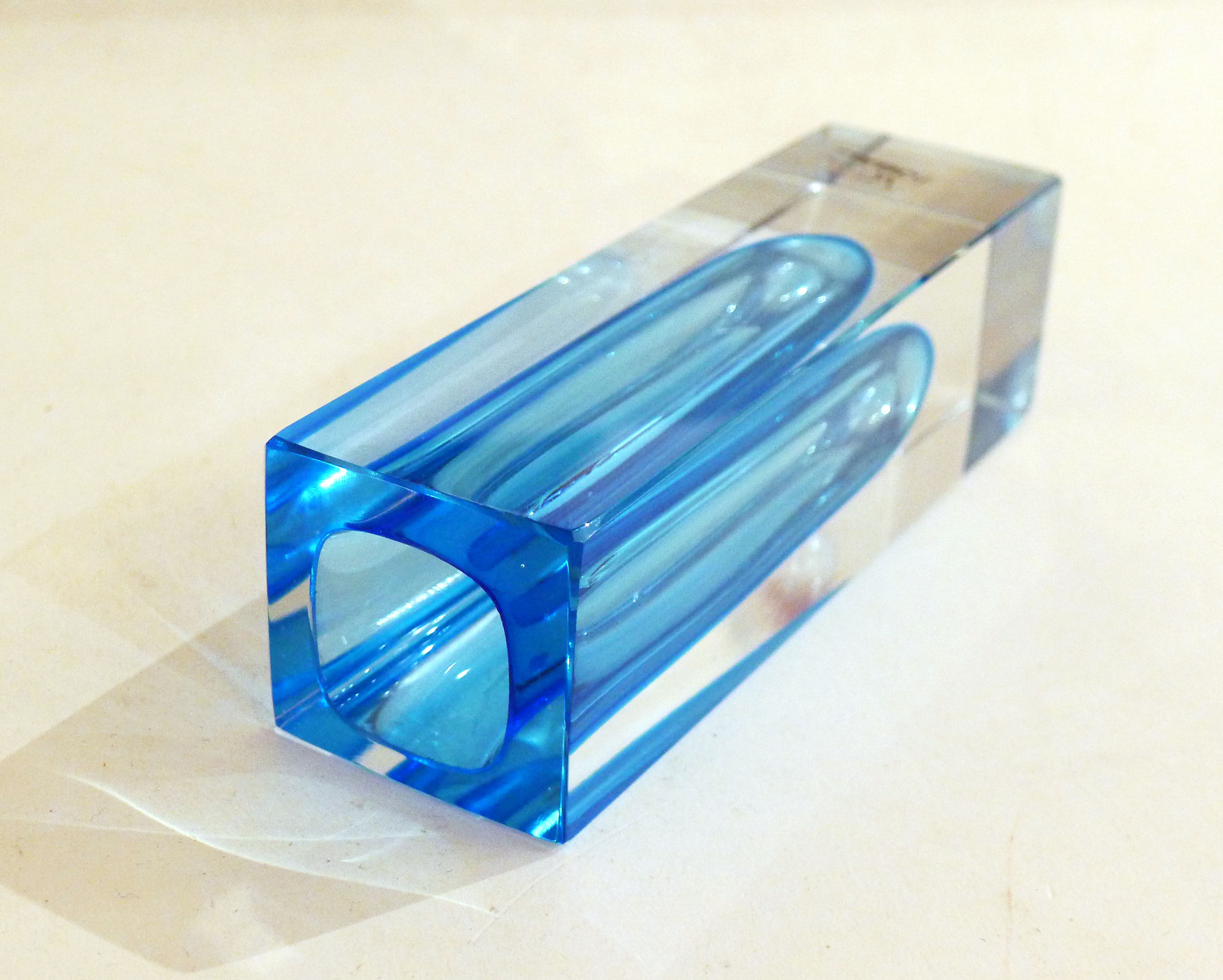 Vase Sommerso Murano turquoise