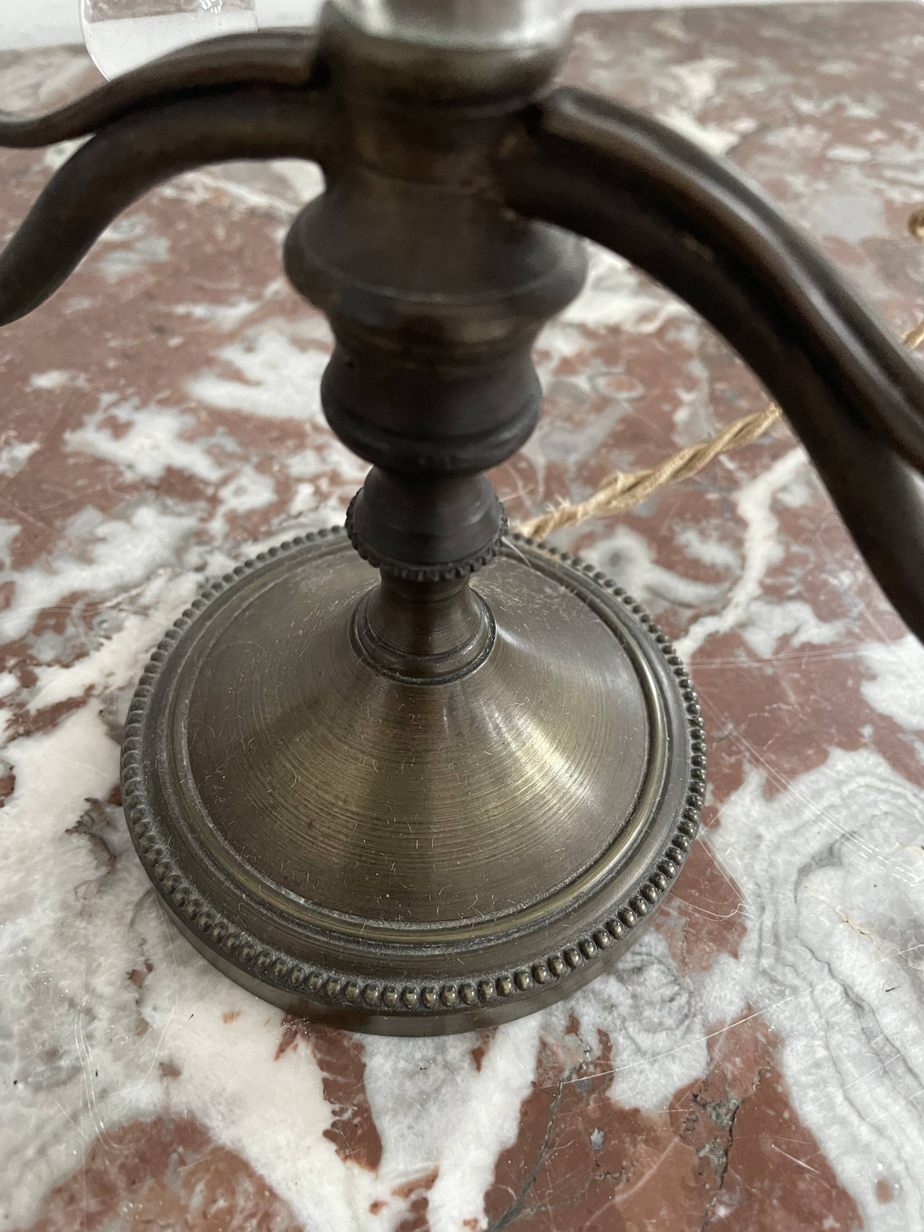 pair of chandeliers, lamp, silver-plated metal, crystal, tassels, florets, pendant, rosettes