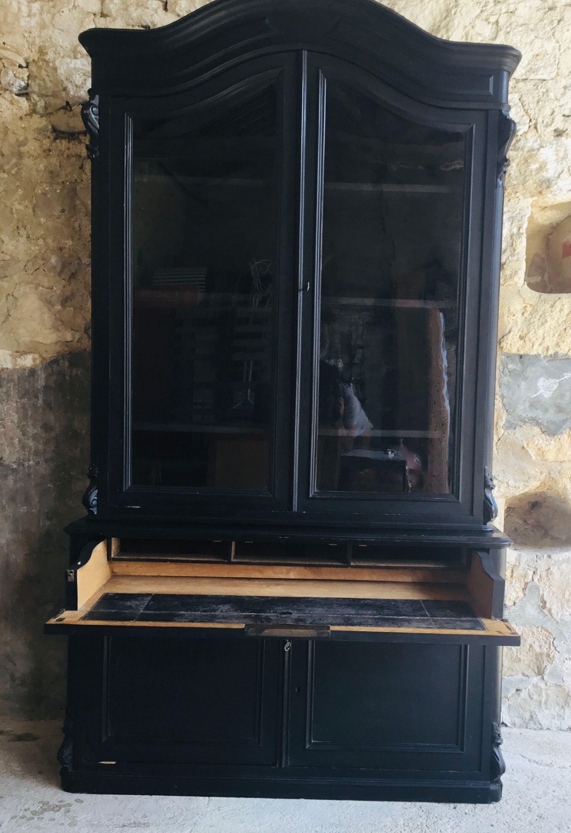 Black glazed sideboard Napoleon III era