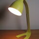 Metal desk lamp to install , Vintage design , anise green fork foot