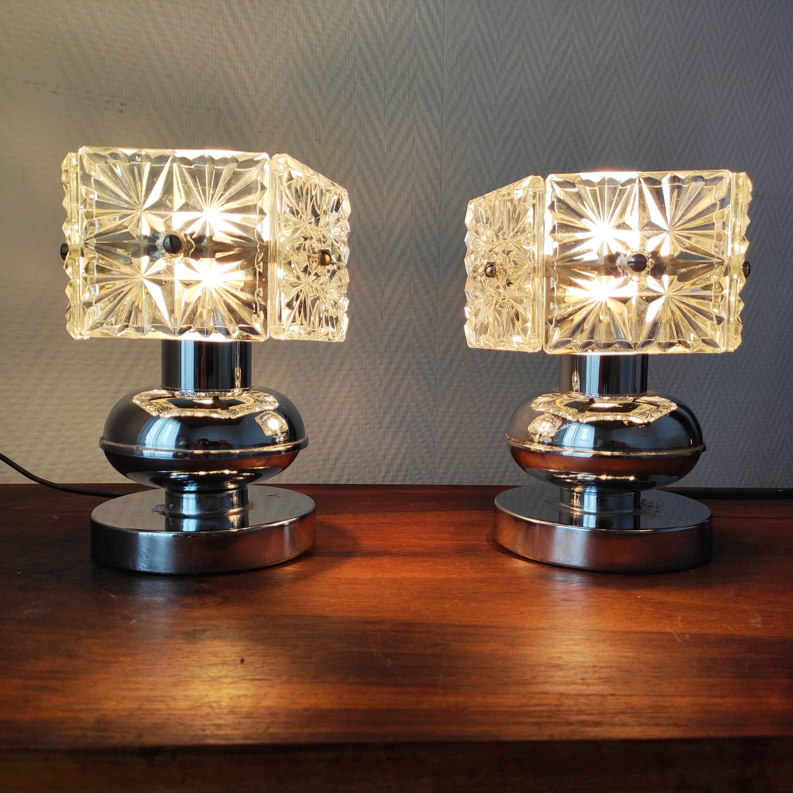 Pair of Vintage 1970s Lamps
