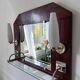Teak and opaline wall mirrors