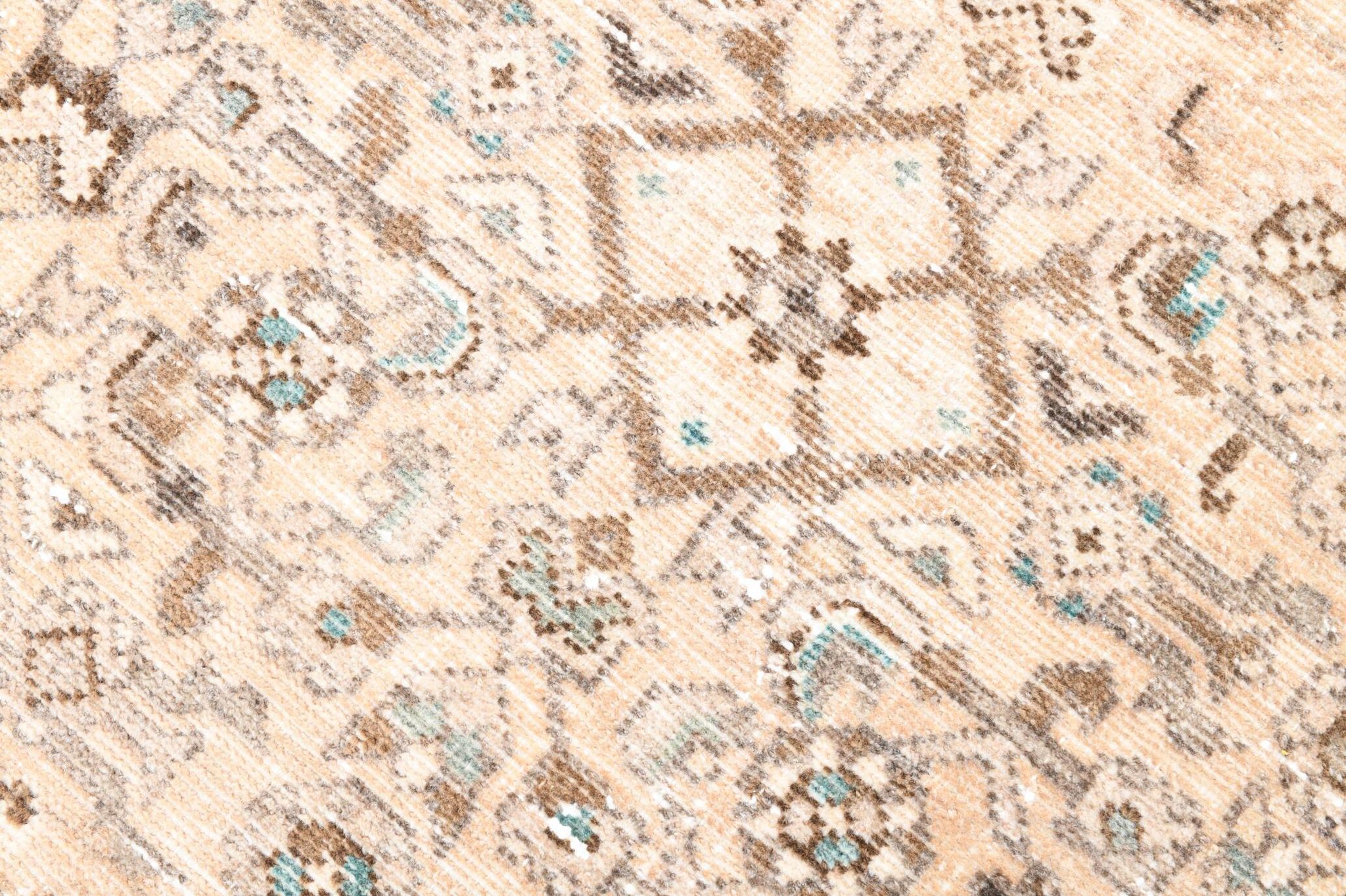 3x10 Nuances De Beige Tapis Terrestre Persan, 81x295Cm
