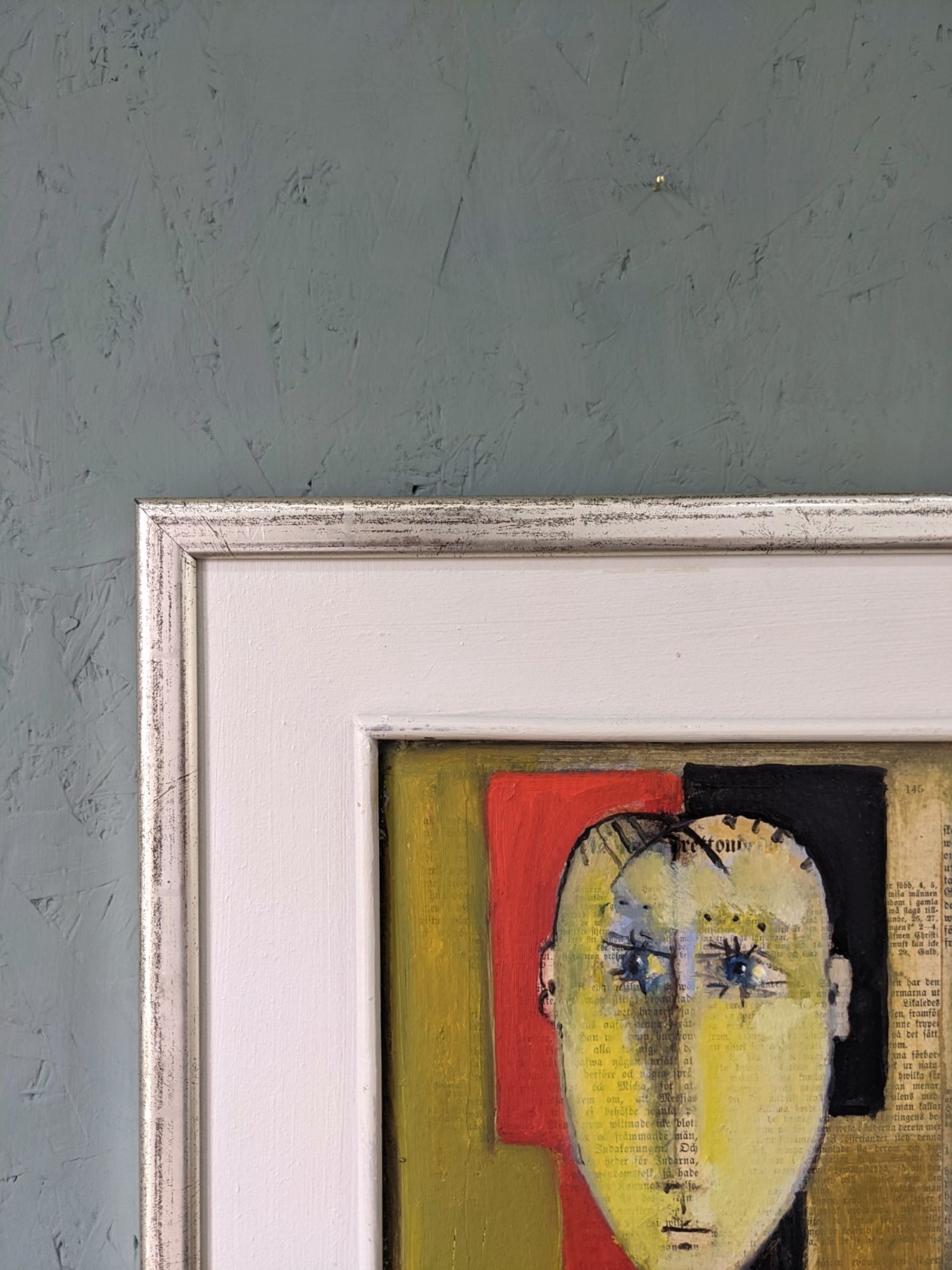 Contemporary Figurative Oil Painting "Portrait of a Boy" Framed, 2009