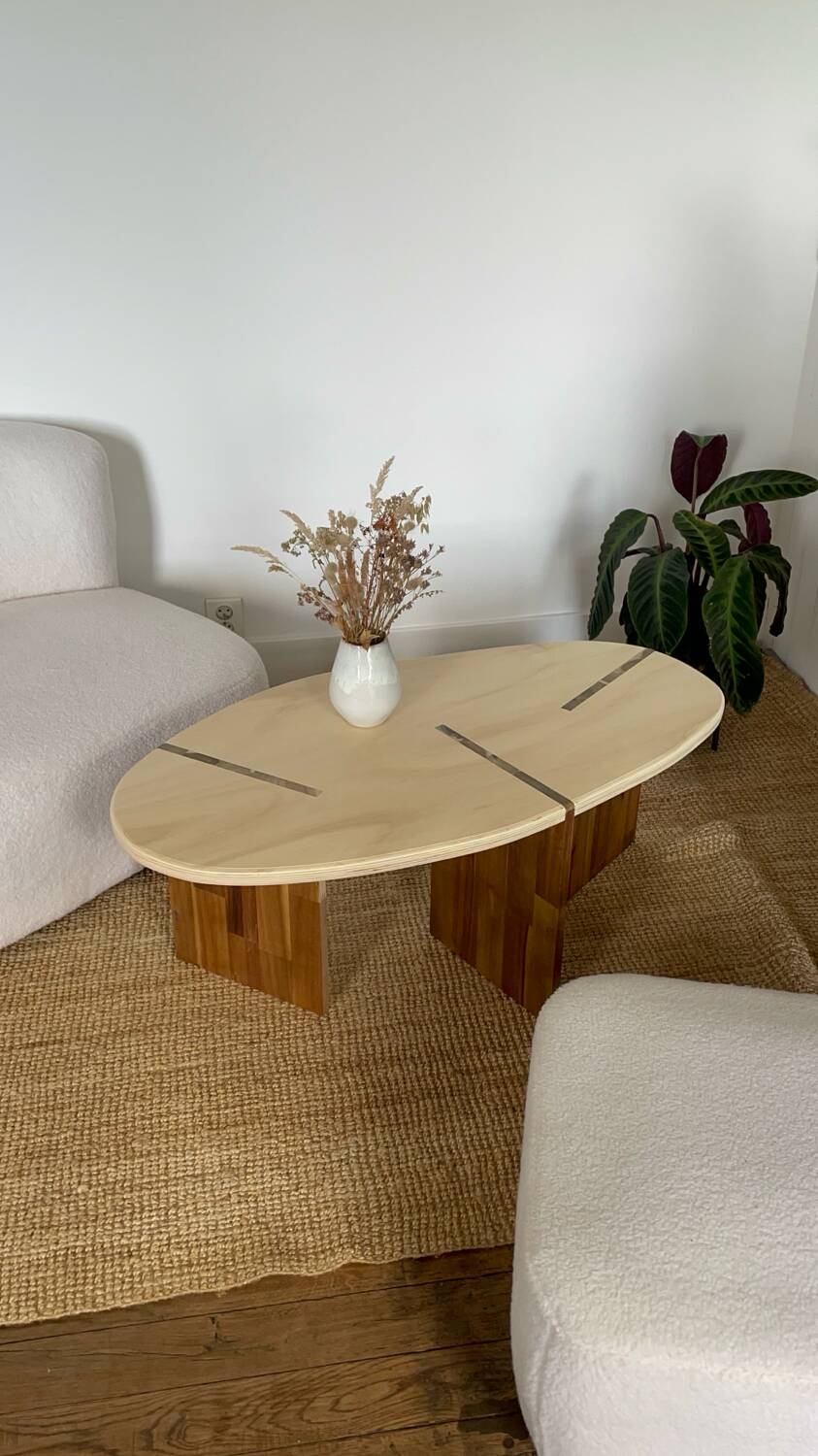 Wooden coffee table