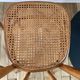 Set of 4 cane chairs in bentwood and honey-coloured cane thonet early 20th century