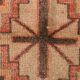 Tapis persan de couloir vintage rouge et marron