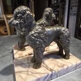 Pair of poodle bookends