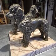 Pair of poodle bookends