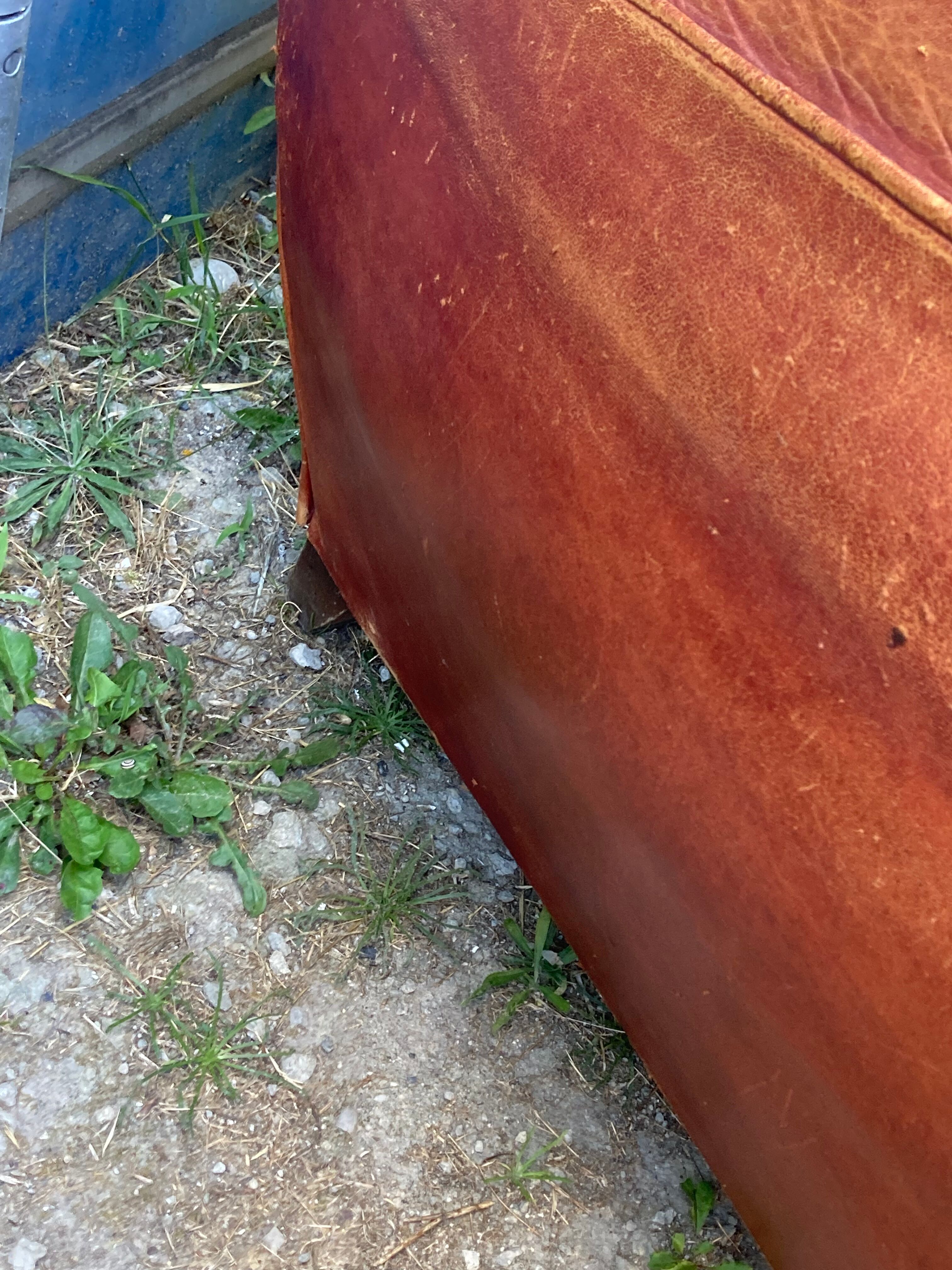 Pair of vintage club armchairs