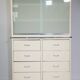 Metal cabinet, cupboard, medical cabinet, Baisch, 1960s vintage, drawers