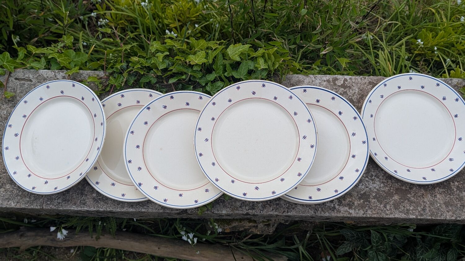 Assiettes K&G Lunéville Pierre années 30
