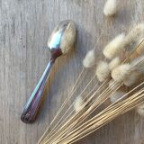 10 silver metal spoons art deco style