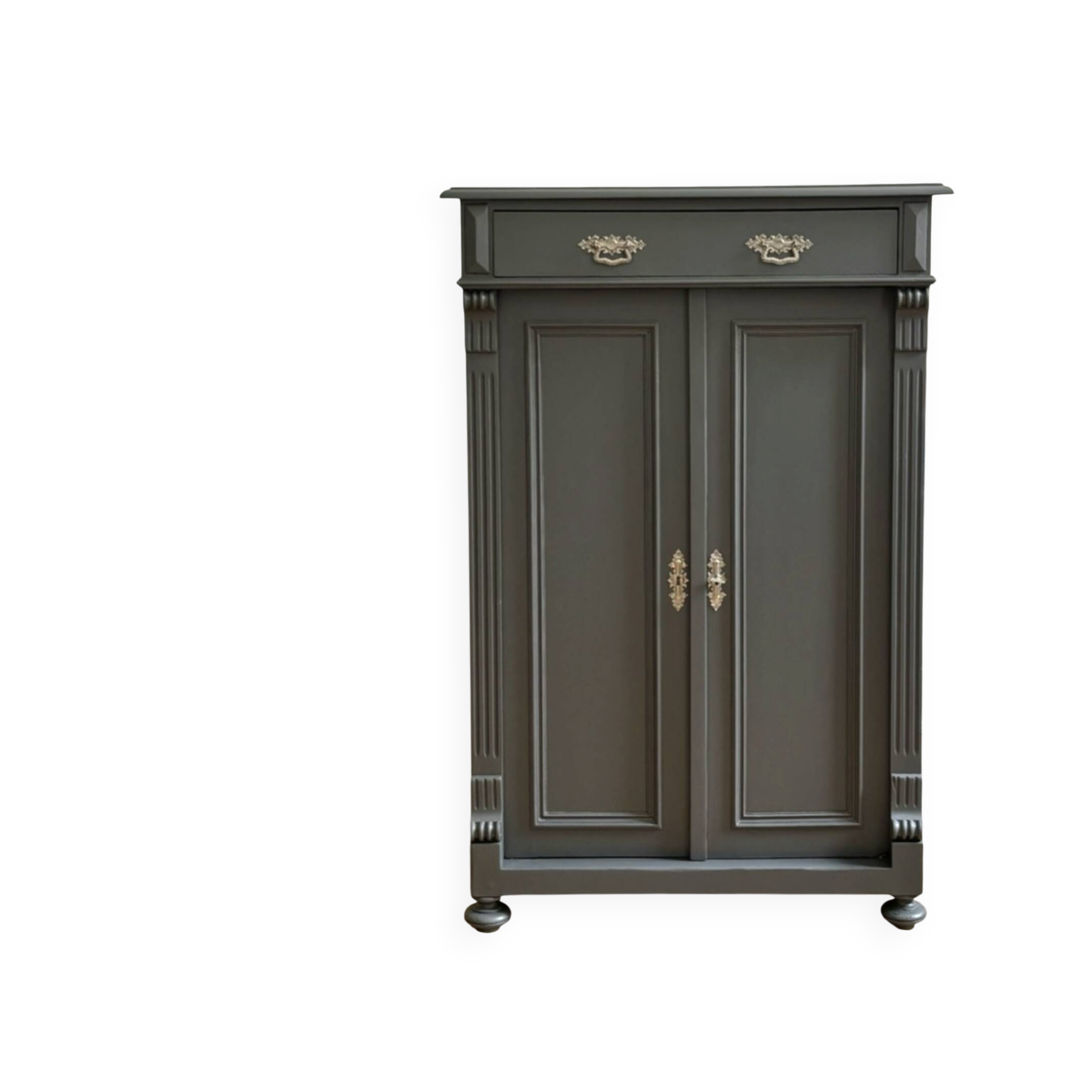 High buffet in the old style, vertiko, late 19th century.