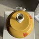 Large yellow lamp base with orange tulip shades, H46 D24