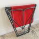 Tabouret nomade pliant de camping rouge