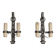 Brutalist Ferro Art wall sconces in wrought iron – Spain, 1970s