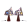 A pair of post-modern Missoni table lamps by Massimo Valloto, Italy, 1980s.