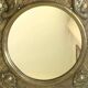 Vintage brass frame mirror
