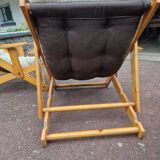 Gillis Lundgren (1929-2016) - Pair of folding armchairs with 3 variable positions - Kontiki model
