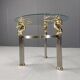 Vintage brass side table in the shape of an ibex or antelope, 1970s