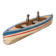 Wooden basin barque from the brand Giraud Sauveur with 2 sailors.