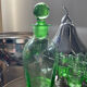 Vintage pear liqueur service in silver metal 70s