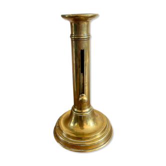 Brass push candle holder