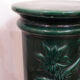 Column plant in green faience, mid twentieth