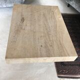 Rectangular bass table in travertine