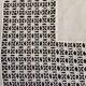 Embroidered white linen tablecloth, square
