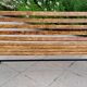 Garden bench cast iron and wood